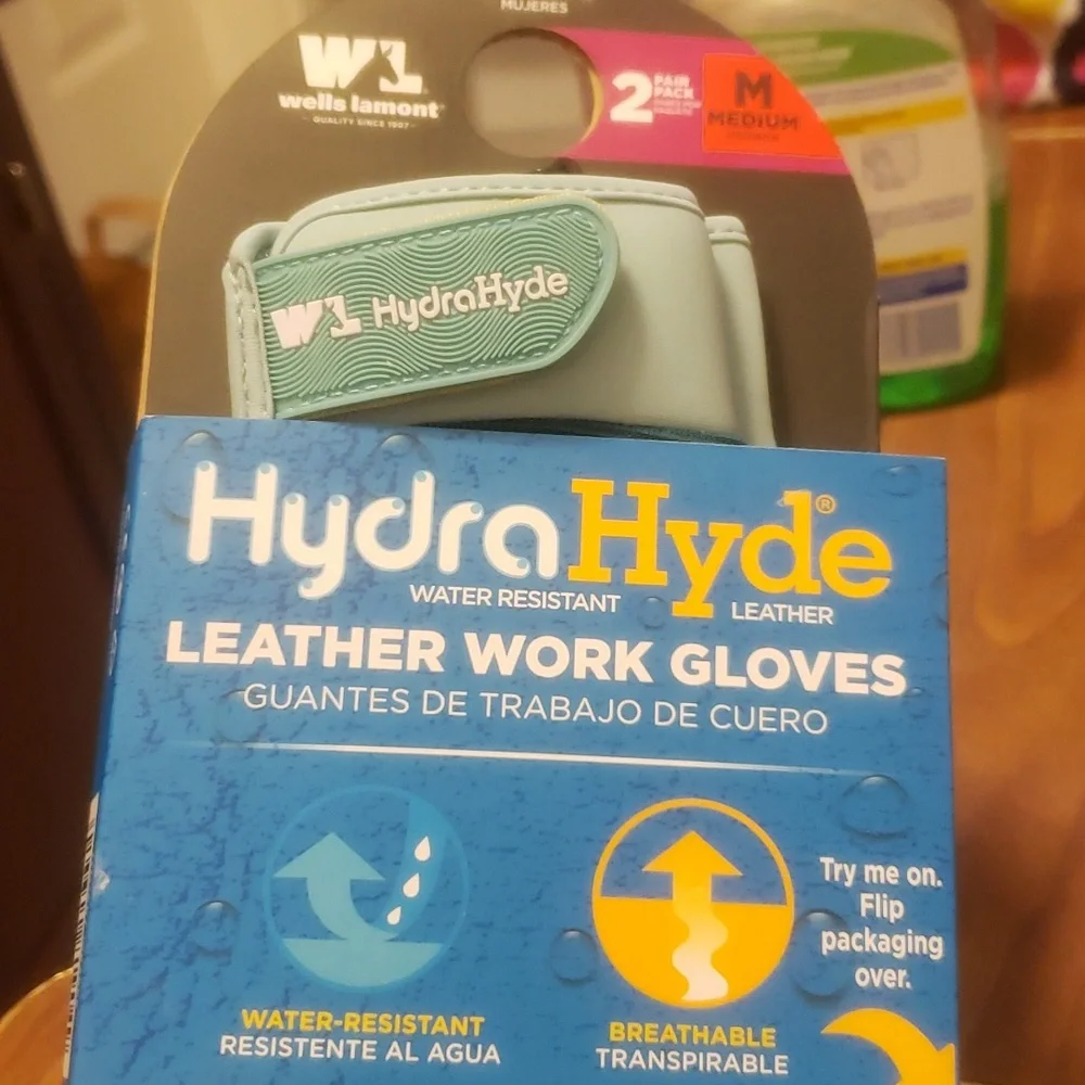 NWT Wells Lamont Women's Leather Work/Garden Gloves,Med, 1 pair
